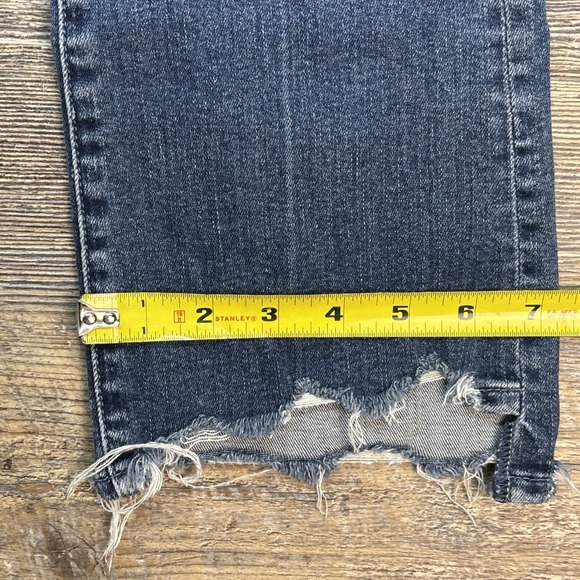 Mother Jeans Women's 26 Insider Crop Step Chew Distressed Dancing On The Coals - Picture 15 of 16